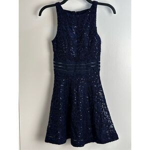 Speechless navy blue sequined dress - juniors size 0